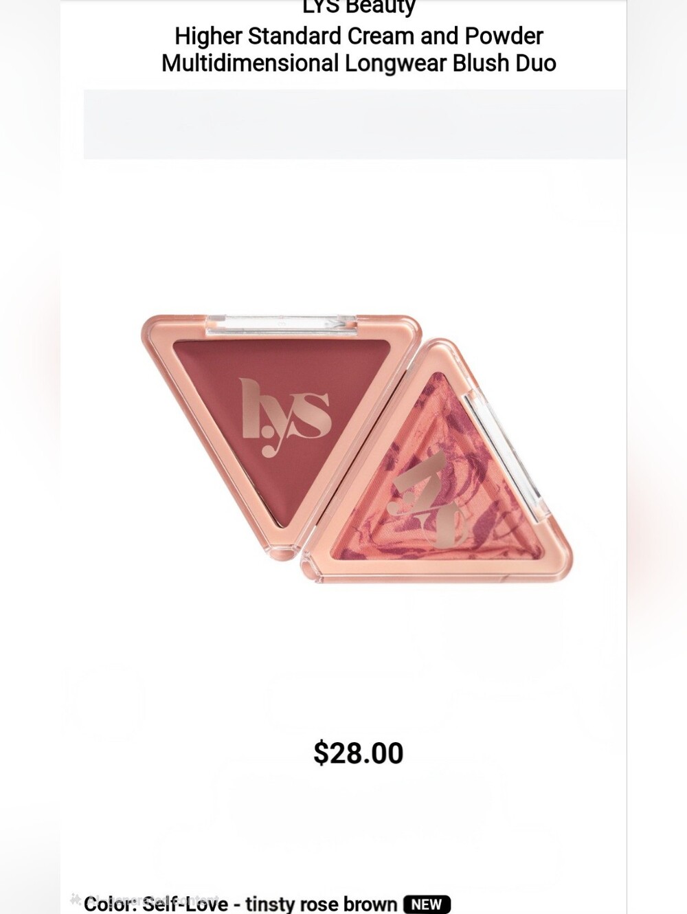 LYS Higher Standard Blush Duo in Self Love